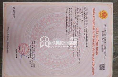 HOT HOT–CHÍNH CHỦ CẦN BÁN ĐẤT TẠI KP Sóc Bưng, đường 13, phường Phú Thịnh, TX.Bình Long, Bình Phước