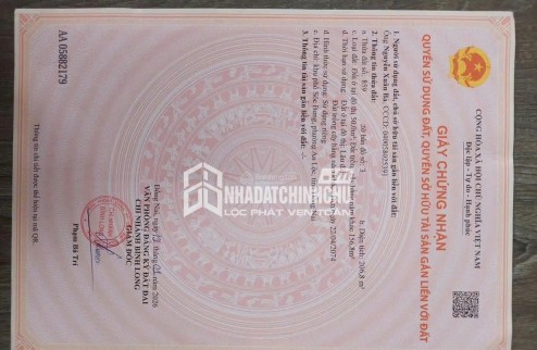 CHÍNH CHỦ BÁN ĐẤT TẠI KP Sóc Bưng, đường 13, phường Phú Thịnh, TX.Bình Long, Bình Phước