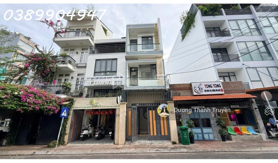 Bán nhà 3 tầng mặt tiền Lam Sơn trung tâm Bàn Cờ, cách biển 5 phút, dòng tiền 20tr/tháng, giá 9 tỷ
