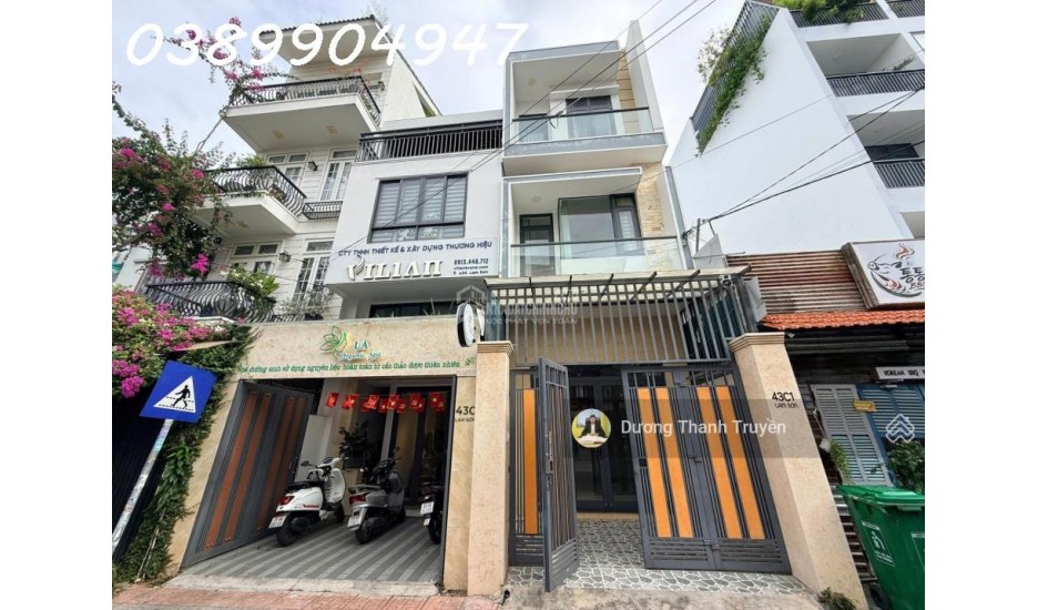 Bán nhà 3 tầng mặt tiền Lam Sơn trung tâm Bàn Cờ, cách biển 5 phút, dòng tiền 20tr/tháng, giá 9 tỷ