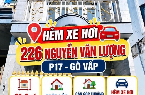Bán nhà Nguyễn Văn Lượng P17 Gò Vấp 21m2 2 tầng căn góc HXH giá 2.6tỷ