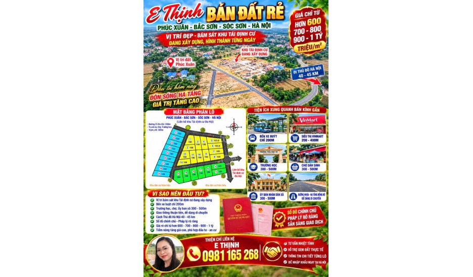 GIÁ CHỈ HƠN 10 TR MÉT -VỊ TRÍ ĐTS BÁM SÁT TÁI ĐỊNH CƯ .AN TÂM ĐÂN ĐẦU TƯ ,AN CƯ LẬP NGHIỆP