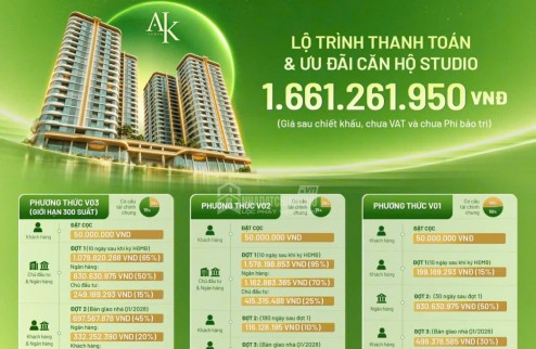 25.10.2026 – A&K TOWER CHÍNH THỨC MỞ BÁN! chỉ 1 tỷ 661 / căn, không vốn không gốc không lãi