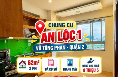 Bán căn hộ CC An Lộc 1, An Phú Quận 2, 62m2, 2PN có Sổ sẵn dòng tiền, 3.5tỷ