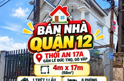 Hạ gấp 500 triệu! Nhà Quận 12 sát Gò Vấp chỉ 2 tỷ 650! 
